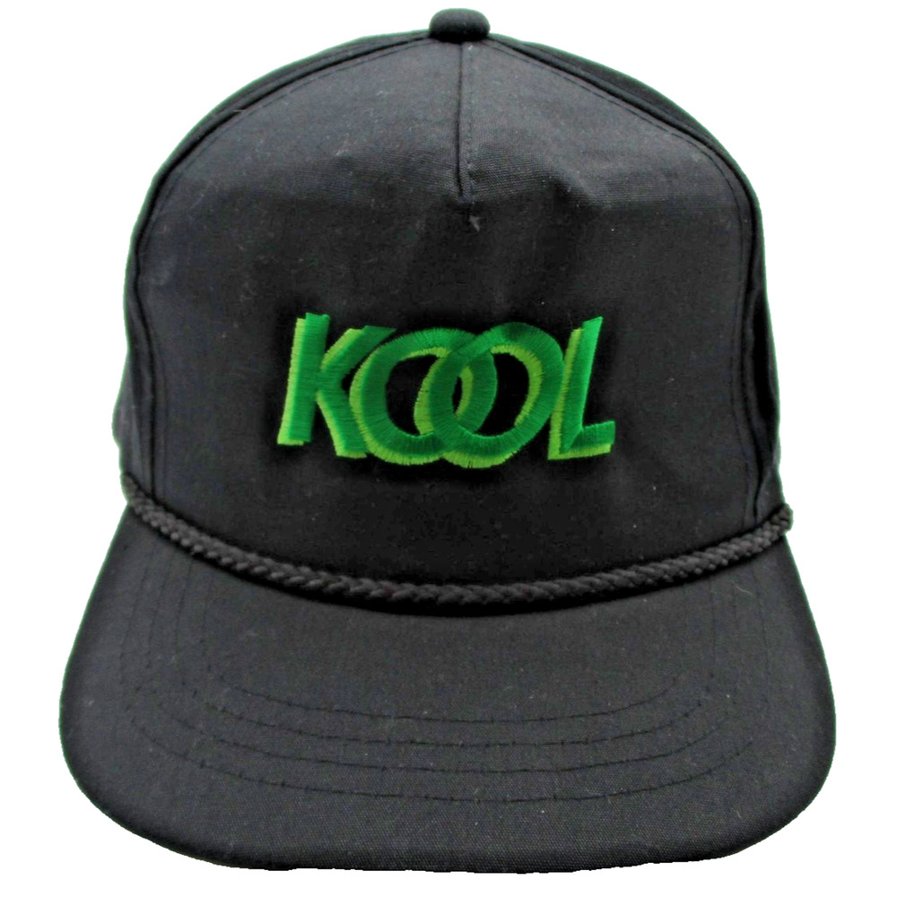 Vintage Kool Cigarettes Rope Snapback Hat Black Green Adjustable Cap OSFA Adult